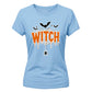 Spooky dripping text spider web Halloween Ladies t-shirt