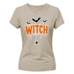 Spooky dripping text spider web Halloween Ladies t-shirt