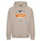 Spooky dripping web witch graphic Halloween Oversized Hoodie