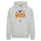 Spooky dripping web witch graphic Halloween Oversized Hoodie