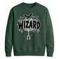 Spooky dripping web wizard top Halloween Unisex Sweatshirt