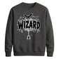 Spooky dripping web wizard top Halloween Unisex Sweatshirt