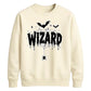Spooky dripping web wizard top Halloween Unisex Sweatshirt