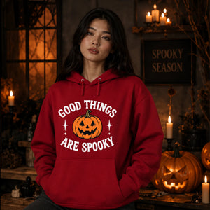 Spooky good things carved pumpkin Halloween Unisex Hoodie