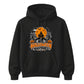 Spooky haunted house night graphic print Halloween hoodie