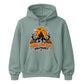 Spooky haunted house night graphic print Halloween hoodie