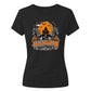 Spooky haunted house night scene Halloween Ladies t-shirt