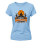 Spooky haunted house night scene Halloween Ladies t-shirt