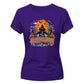 Spooky haunted house night scene Halloween Ladies t-shirt