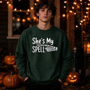 Spooky magical skeleton hand Halloween Unisex Sweatshir