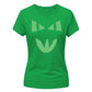 Spooky mischievous cat face Glow in the Dark Ladies T-Shirt