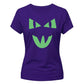 Spooky mischievous cat face Glow in the Dark Ladies T-Shirt