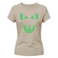 Spooky mischievous cat face Glow in the Dark Ladies T-Shirt