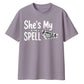 Spooky pointing skeleton hand Halloween Oversized T-Shirt