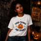 Spooky positive quote pumpkin face Halloween ladies t-shirt