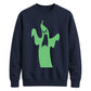Spooky screaming ghost Glow in the Dark Unisex Sweatshirt
