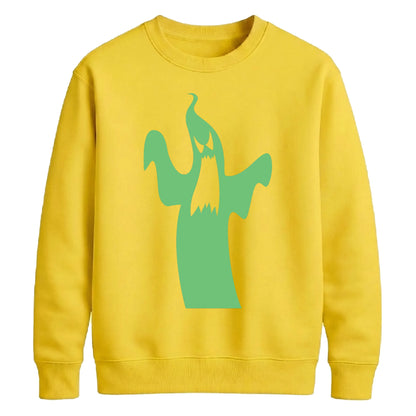 Spooky screaming ghost Glow in the Dark Unisex Sweatshirt