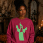 Spooky screaming ghost Glow in the Dark Unisex Sweatshirt