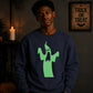 Spooky screaming ghost Glow in the Dark Unisex Sweatshirt