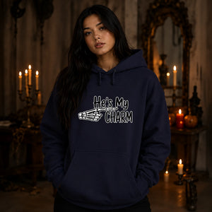 Spooky skeleton hand couple charm Halloween Unisex Hoodie