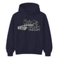 Spooky skeleton hand couple charm Halloween Unisex Hoodie
