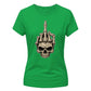 Spooky skeleton hand graphic style Halloween ladies t-shirt