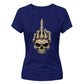Spooky skeleton hand graphic style Halloween ladies t-shirt
