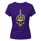 Spooky skeleton hand graphic style Halloween ladies t-shirt