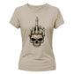 Spooky skeleton hand graphic style Halloween ladies t-shirt