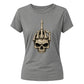 Spooky skeleton hand graphic style Halloween ladies t-shirt