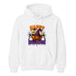 Spooky smiling pumpkin witch hat graphic Halloween hoodie