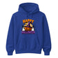 Spooky smiling pumpkin witch hat graphic Halloween hoodie