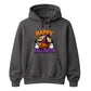 Spooky smiling pumpkin witch hat graphic Halloween hoodie