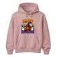 Spooky smiling pumpkin witch hat graphic Halloween hoodie
