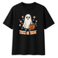 Spooky trick or treat ghost Halloween Oversized T-Shirt