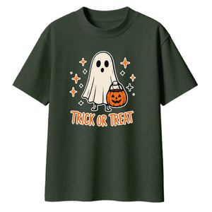 Spooky trick or treat ghost Halloween Oversized T-Shirt