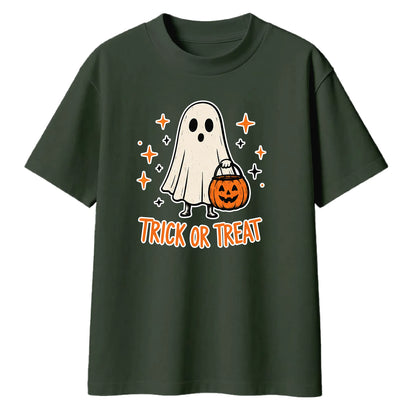Spooky trick or treat ghost Halloween Oversized T-Shirt