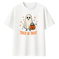 Spooky trick or treat ghost Halloween Oversized T-Shirt