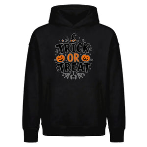 Spooky trick or treat pumpkin Halloween Oversized Hoodie