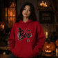 Spooky witch hat and spider web Halloween Unisex Hoodie