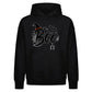 Spooky witch hat Boo graphics Halloween Oversized Hoodie