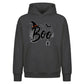 Spooky witch hat Boo graphics Halloween Oversized Hoodie