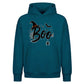 Spooky witch hat Boo graphics Halloween Oversized Hoodie