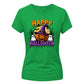 Spooky witch hat pumpkin graphic Halloween Ladies t-shirt