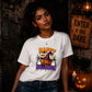 Spooky witch hat pumpkin graphic Halloween Ladies t-shirt