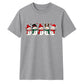 Charming line-up of five snowman Christmas Unisex T-Shirt