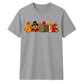 Fall GOBBLE turkey block text Thanksgiving Unisex T-Shirt