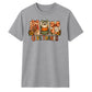 Gingham panels give thanks text Thanksgiving Unisex T-Shirt