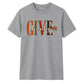 Give thanks block text script Thanksgiving Unisex T-Shirt