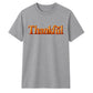 Glossy 3D block text thankful Thanksgiving Unisex T-Shirt
